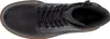 A top-down view of a black boot. Voir les images du produit