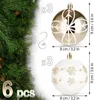 BRUBAKER Lot de 6 boules de Noël - 8 cm Boules de Noël Voir les images du produit 2