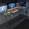XINZI Gaming Table Gaming avec porte-boisson et crochet Voir les images du produit 13