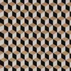 SCHÖNER LEBEN. Tischdecke Jacquard 3D Würfel schwarz gold Produktbild-Vorschau 2