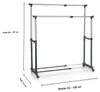 Garderobenwagen Rollgarderobe Kleiderständer  Produktbild-Vorschau 3