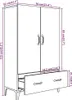 vidaXL Highboard Sonoma Oak 70x31x115 cm odvodený výrobok z Náhľad obrázku produktu 8