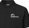 Huuraa Herren Polo Shirt Basketball Ball M Black Bio Produktbild-Vorschau 2