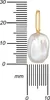 Anhänger Keshi-Perle Ketten-Anhänger 333 Gold für Damen. Produktbild-Vorschau 3
