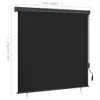 Tenda a Rullo per Esterni 160x250 cm Antracite Anteprima dell’immagine prodotto 6