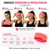 Sport Stirnband 3er Set Pink Blau Schwarz– rutschfest, Produktbild-Vorschau 9