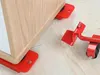 Möbelheber 150 kg 5-tlg. Rot Möbeltransport Möbelrollen Produktbild-Vorschau 4