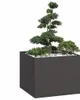 vidaXL Fioriera nera 100x100x80 cm in acciaio Anteprima dell’immagine prodotto 2