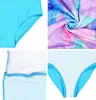 Aquarti Mädchen Badeanzug mit Ringerrücken Print, Farbe: Produktbild-Vorschau 3