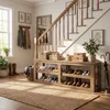 Panca porta scarpe ampia (180 cm) con 3 ripiani, pensile Anteprima dell’immagine prodotto 5