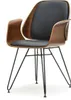 Chaise de salle à manger design MIRVAT - noyer / éco-cuir Voir les images du produit 1