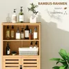 kleankin Badezimmerschrank, Unterschrank mit Lamellentüren, Produktbild-Vorschau 5