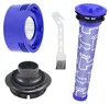 A collection of vacuum cleaner accessories, including filters and a brush. Produktbild-Vorschau