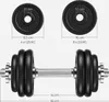 SONGMICS Hanteln, Hantelset aus Gusseisen, 2 x 15 kg, Produktbild-Vorschau 7