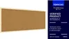 Bacheca in sughero 100x40 cm cornice in legno NATURALE Anteprima dell’immagine prodotto 2