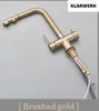 KLARWERK® Felix | ausziehbare 3-Wege Armatur Edelstahl Gold Produktbild-Vorschau 4