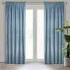 Vorhang VILLA blau 140x270 cm  Kräuselband Produktbild-Vorschau 1