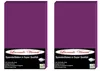 Two purple fitted sheets are shown side-by-side against a white background. Each sheet has a label at the bottom with branding and product information. Produktbild-Vorschau