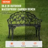 VEVOR Gartenbank Terrassenbank aus Metall, 987 mm Parkbank Produktbild-Vorschau 2