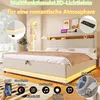 Merax Polsterbett 180x200 cm, Doppelbett mit USB Typ-C Produktbild-Vorschau 7