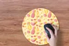 MuchoWow® Mauspad Mousepad Sommer - Ananas - Gelb 40x40 cm Produktbild-Vorschau 3