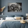 MuchoWow® Poster Elefant - Tiere - Bäume - Schwarz - Weiß Produktbild-Vorschau 4