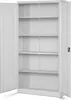 An empty, open metal storage cabinet with multiple shelves. Náhľad obrázku produktu