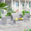 Ensemble de meubles de jardin 4 pièces Pour usage extérieur Voir les images du produit 8