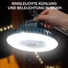2in1 Campinglampe Ventilator USB 4000mAh Akku 54 LEDs 360° Produktbild-Vorschau 4
