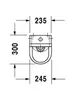 Duravit Urinal Starck 3 24,5x30cm, Zul. von oben, Rimless, Produktbild-Vorschau 4