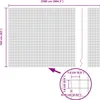 vidaXL Doppelstabmattenzaun 2500 x 160 cm Silber Produktbild-Vorschau 7