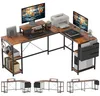 HOMCOM L-förmiger Schreibtisch 168 x 120 cm Eckschreibtisch Produktbild-Vorschau 1