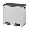 SVITA TM2X24 Treteimer 48 Liter Weiß Abfalleimer Mülleimer Produktbild-Vorschau 5
