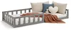 Lit D'Enfant 90x200 cm Lit Montessori avec Barriere en Bois Voir les images du produit 1