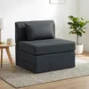 HOMCOM Bodensessel 2-in-1 Klappbar Schlafsofa mit Kordoptik Produktbild-Vorschau 2