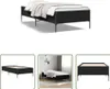 The Living Store Bettgestell Schwarz 100x200 cm Produktbild-Vorschau 1