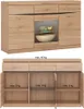 Set Wohnwand und Sideboard mit Beleuchtung SANFORD-129 in Produktbild-Vorschau 3
