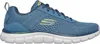 A side view of a blue Skechers sneaker against a white background. Produktbild-Vorschau