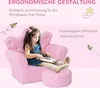 HOMCOM Kindersofa mit Ottomane Kindersessel Prinzessinnen Produktbild-Vorschau 6