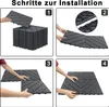 UISEBRT 44 Stück Holzoptik Balkonfliesen Terrassenfliesen Produktbild-Vorschau 4