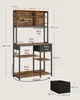 A diagram of a kitchen shelf unit with dimensions and weight capacities. Náhled obrázku produktu