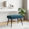 Banc vidaXL à capitonnage, bleu, 60 x 40 x 45 cm, velours Voir les images du produit 4