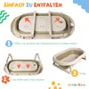 Baignoire pour bébé moovkee avec support, 80 cm, beige, Voir les images du produit 6