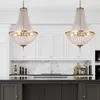 Kristall-Pendelleuchte,  Eisenlampe, E14 Kronleuchter, Produktbild-Vorschau 3