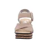 Rieker Damen-Wedges-Sandalette mit Keilabsatz Beige-Braun, Produktbild-Vorschau 46