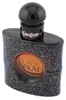 Eleganter Flakon von Yves Saint Laurent Black Opium Eau de Parfum Intense mit runder Etikettierung und glänzender schwarzer Kappe. Náhled obrázku produktu