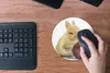 MuchoWow® Mauspad Mousepad Kaninchen - Baby - Apfel 20x20 Produktbild-Vorschau 4