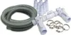 A collection of plumbing parts for a spa or jacuzzi. Produktbild-Vorschau