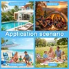 Bandas para toallas para sillas de playa, juego de 5 Vista previa de la imagen del producto 5