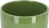 A close-up view of the top rim of a green ceramic pot. Náhled obrázku produktu